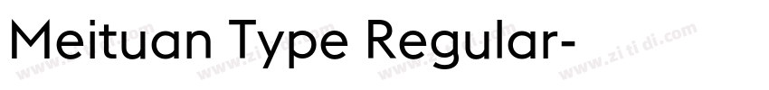 Meituan Type Regular字体转换